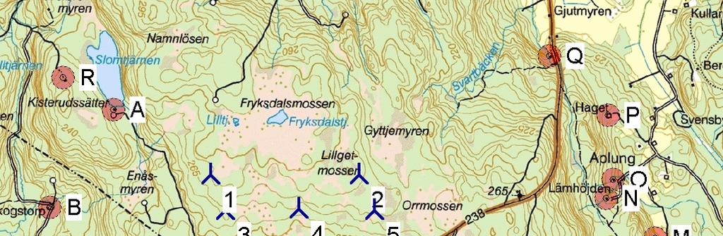 DECIBEL - Huvudresultat Beräkning: SVENSKA BESTÄMMELSER FÖR EXTERNT BULLER FRÅN LANDBASERADE VINDKRAFTVERK Beräkningen är baserad på den av Statens Naturvårdsverk rekommenderad metod "Ljud