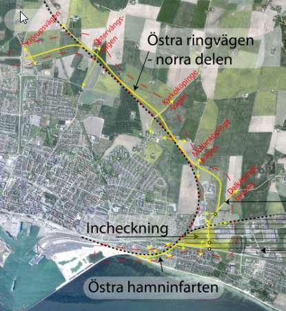 incheckningen och Västra hamninfarten (figur från