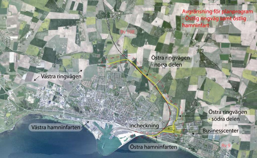 5 Förhållanden på platsen Aktuellt område ligger i Trelleborgs kommun och är beläget nord, nordost och öster om Trelleborgs centrum (Figur 5).