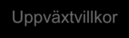 Exempel från resultaten Uppväxtvillkor Ingen längre kvalitativ utbildning i ämnet Ekonomin har begränsat deras möjligheter till längre och bra skolgång I stort sätt
