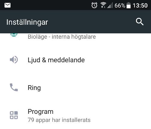 programmenyn. 2. Välj inställningar. 3. Öppna Program. 4.