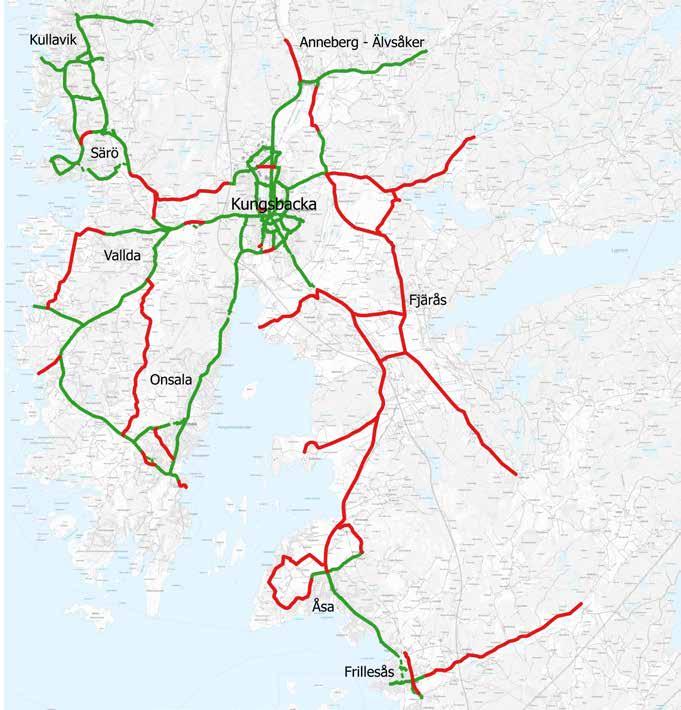 Riktlinjer för ett attraktivt gång- och cykelnät Efterfrågan på gång- och cykelinfrastruktur är mycket stor i hela kommunen.
