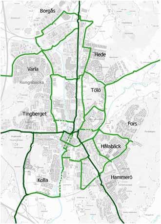Gång- och cykelnätet i kommunens tätorter är på flera ställen väl utbyggt vilket betyder att vi parallellt med arbetet med utbyggnadsplanen kan arbeta för att höja attraktiviteten på det befintliga