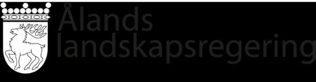 Logotypen Ålands landskapsregerings logotyp består av landskapsvapnet och texten Ålands