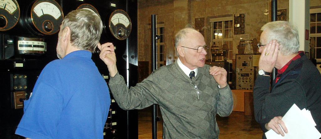 Richard kom från Nebraska till Grimeton Richard Lorenzen kom ända från Nebraska för att lär sig mer om Alexandersonalternatorn.