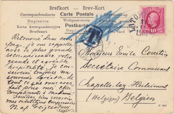 Delade kort blev tillåtna i den inrikes posttrafiken i USA först i mars 1907.