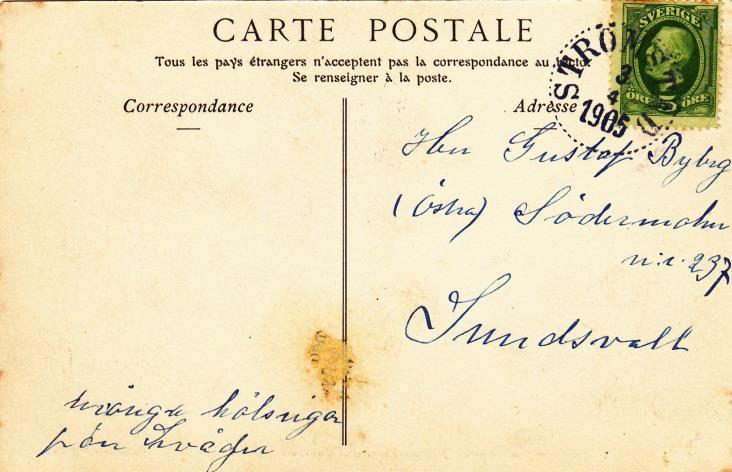 Inrikes användning efter 1 april 1905 I Sverige tycks vykortsförlagen i regel inte ha kommit igång med tillverkningen av delade brevkort förrän en tid efter att korten godkänts av postverket.