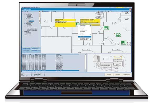 driftlarm, kameraövervakning med mera. Systemet tar kraften i underliggande larmsystem och integrerar dem i en och samma plattform.