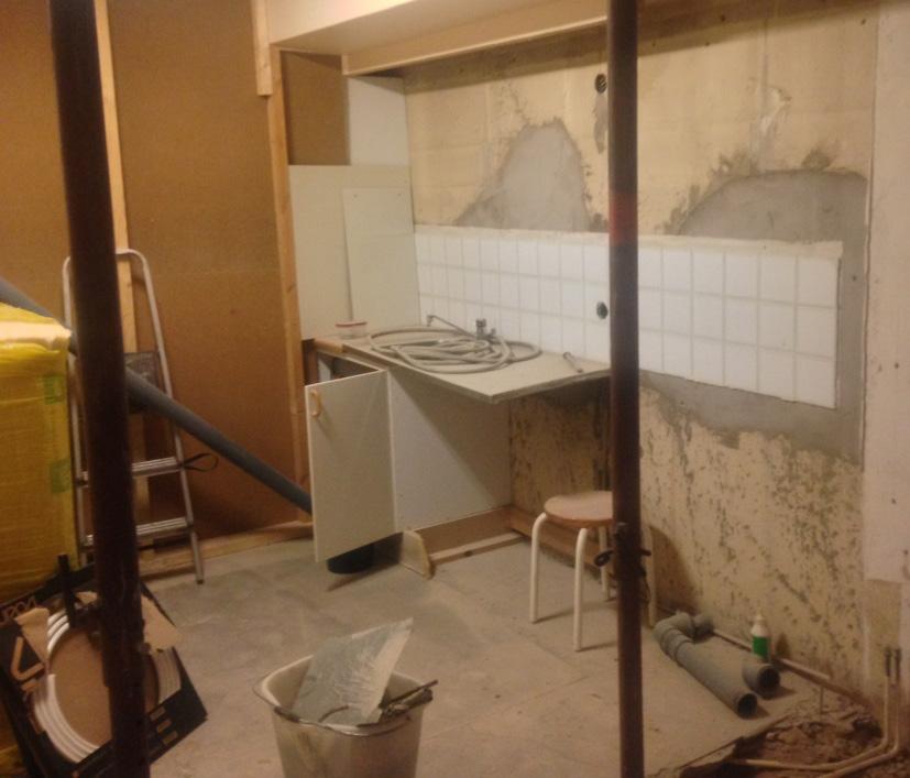 Foto: Bernt Broberg Nu fortsätter renoveringen av församlingsvåningen Nu är andra etappen påbörjad av renoveringen och ombyggnaden av församlingsvåningen.