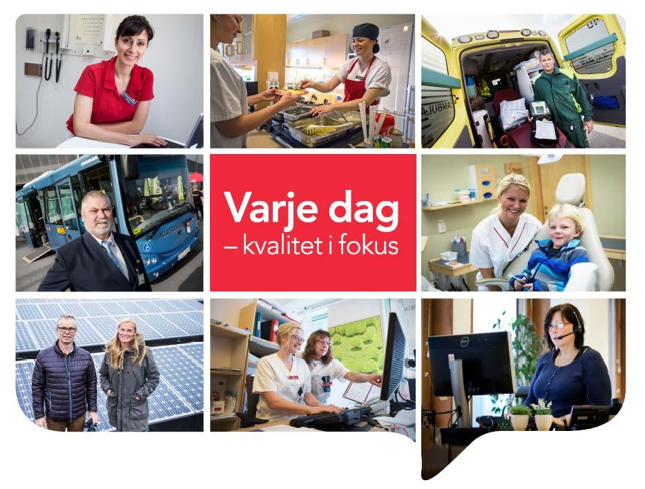Landstingets fokusområden Mål: Sveriges bästa kvalitet, säkerhet och tillgänglighet I vårt fokus: Bra bemötande