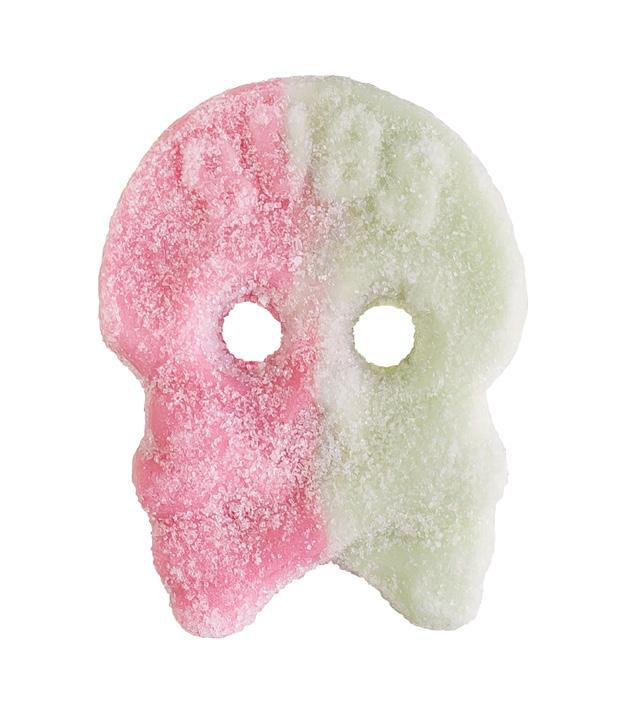 Hallon/Lakritsskalle Skum Raspberry/Liquorice Skull Foam Kola/Salta Ovaler Mini Toffee/Salty Ovals