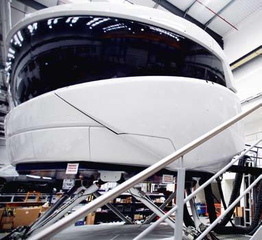 Unik simulator för flygindustrin Thales flygsimulator behövde bli lättare, billigare och snabbare att montera. Semcon tog sig an uppdraget.