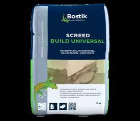 BUILD UNIVERSAL BYGGSPACKEL FÖR 1-50 MM SKIKT OCH MYCKET LITEN KRYMPNING Build Universal är ett cementbaserat och snabbhärdande byggspackel för handapplicering.