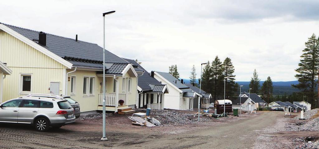 LKAB FRAMTID NR 3 2017 8 Det planeras för cirka 120 villor på Repisvaara. Hittills har cirka 25 villor byggts. Husen är ersättningsbostäder för dem som påverkas av gruvbrytningen i Malmberget.