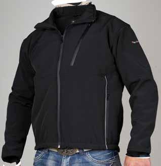 ORD CA PRIS 299:- NU 149:- 4 STICKAD FLEECE Stickad fleecejacka med detaljer av softshell.