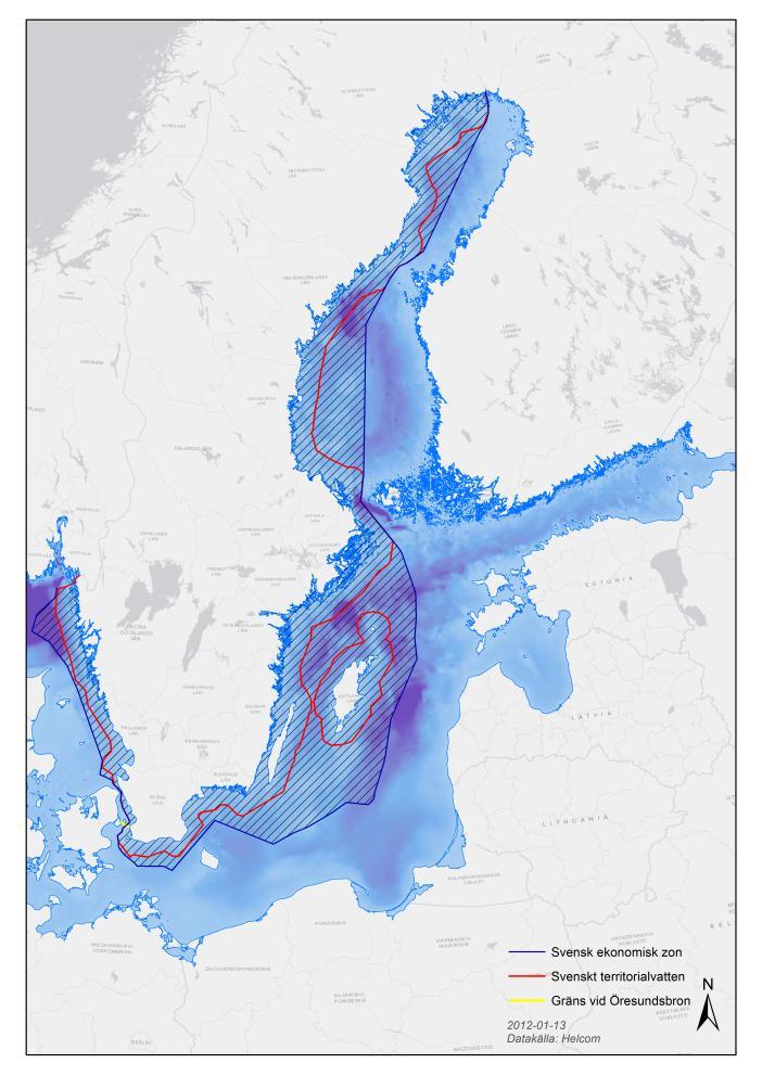 Förvaltningsområdesindelning Marina strategier (statusbedömning, övervakning och