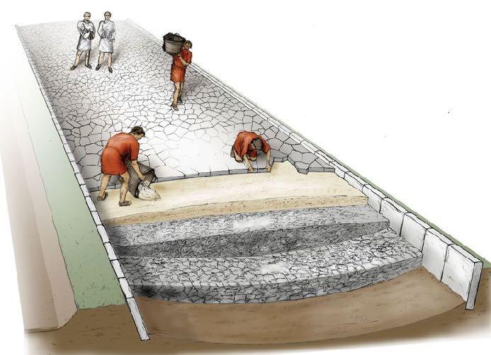 Romarna byggde massor Romarna var företagsamma byggare och anlade vägar, broar och akvedukter över hela sitt rike.