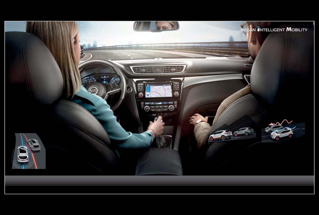 KÖR SOM ETT PROFFS TRYGGARE OCH SÄKRARE Smidig och responsiv. Enkel att hantera, flexibel och ändå så säker. Nya QASHQAI är ett nöje att köra tack vare Nissan Chassi Control-teknik.