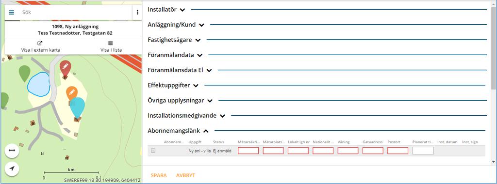 Klart att färdiganmälas/installationsmedgivande När vi är klara med vår projektering öppnar vi upp din föranmälan så att den hamnar under fliken För åtgärd igen under rubriken Registrera