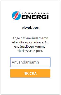 Logga in Inloggning till Elwebben sker via länken https://elwebben.jonkopingenergi.se Vi rekommenderar att använda Google Chrome men även andra webbläsare går bra.