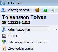 4/42 Boka formulär Öppna aktuell patientjournal.