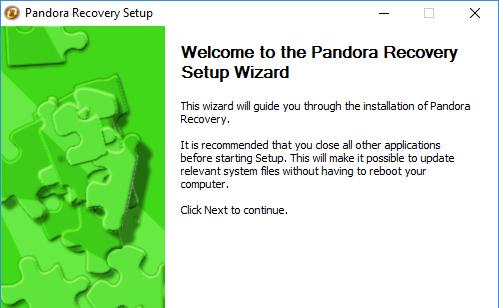 Pandora Recovery Hämta programmet fr n www.pctidningen.se/fordelszonen Om programmet Pandora Recovery kan hjälpa dig om du har förlorat viktiga filer.