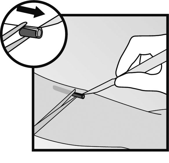 exempel med en steril markör (Bild 9).