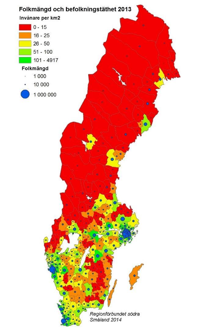 inv/km2, Kronoberg 22, Kalmar 21,