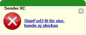 Ny(a) fil(er) har hämtats Klicka på länken i meddelandet så hamnar du i fliken Historik där du ser vilka filer som hämtats.