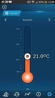 Justera temperaturnivåer Justera starttemperaturer på