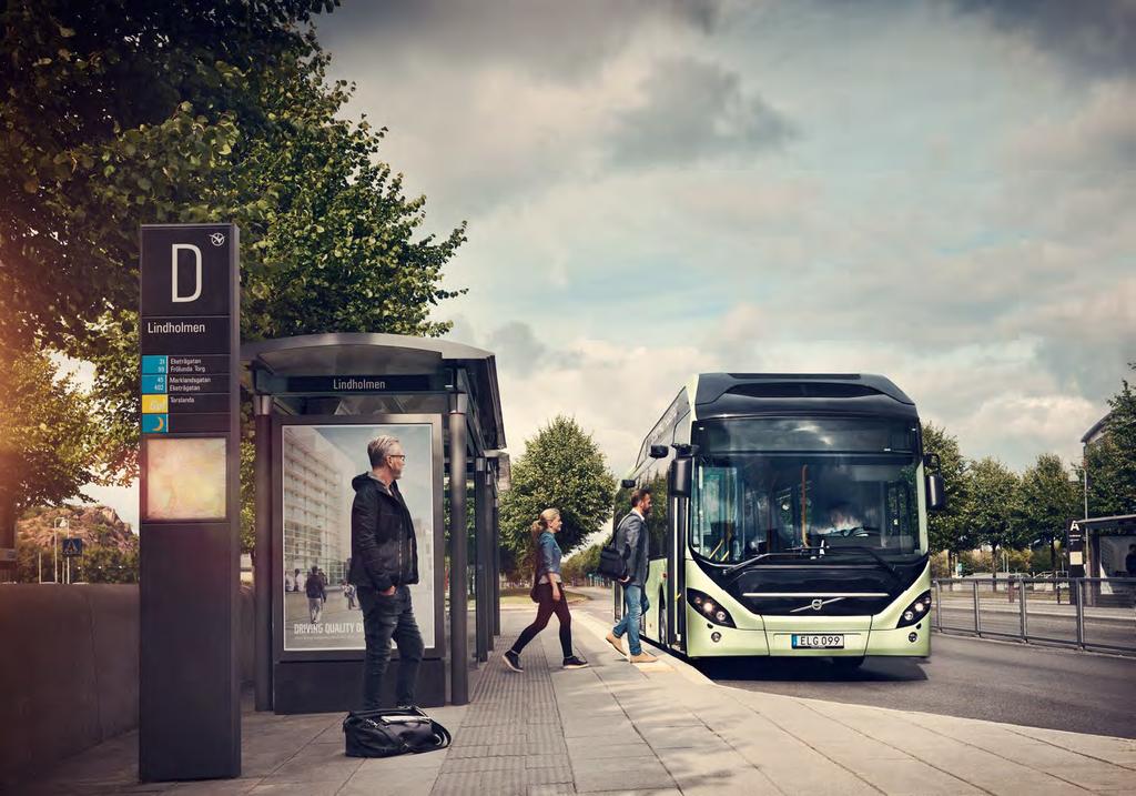 6 FRAMTIDENS TEKNOLOGI Volvo 7900 LaddHybrid skapar förutsättningar för ett generationsskifte inom den vägburna kollektivtrafiken. Den ger möjlighet till en tystare stadsmiljö och utsläppsfria zoner.