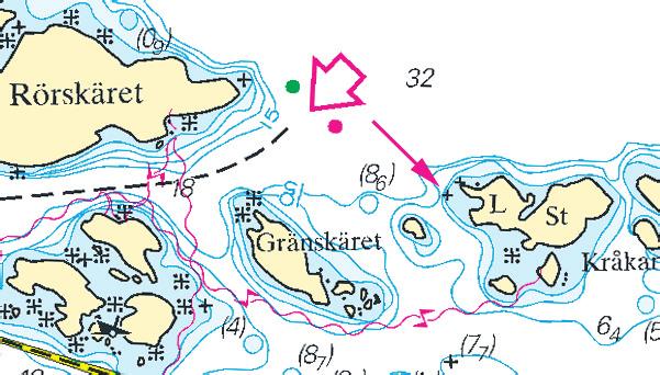 3 Nr 272 UNDERRÄTTELSER / NOTICES Ålands hav och Skärgårdshavet / Sea of Åland and Archipelago Sea * 5822 Sjökort/Chart: 536 Sverige. Ålands hav och Skärgårdshavet. NV om Grisslehamn.