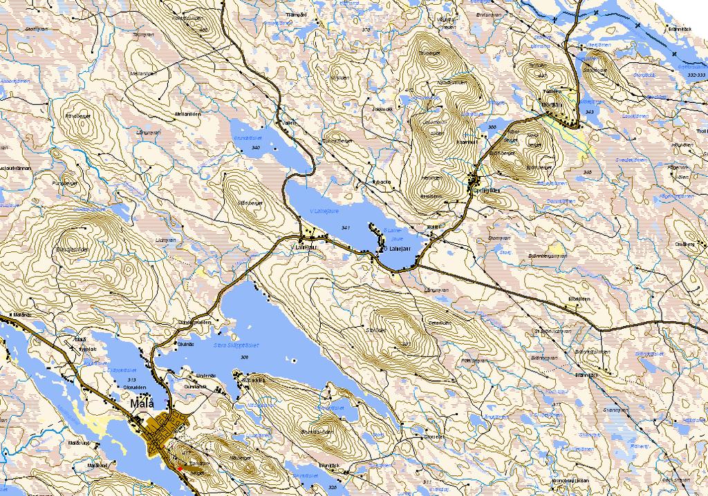 2. GEOGRAFI Springliden tillhör Malå kommun (Västerbottens län) och ligger ca 18 km NV om Malå längs väg 1014 mot Arvidsjaur.