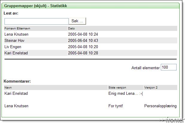 När hon nu är färdig med själva skrivprocessen markerar hon dokumentet och kopierar över det till Word på samma sätt som är beskrivet ovan. Versjonskontroll Versjon Dato Beskrivelse Ansvarlig 51.1 08.