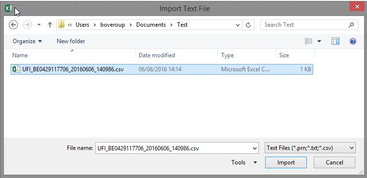 I Hämta data väljer du Från text i Hämta externa data. 3. Bläddra och välj din CSV-fil och klicka sedan på Importera. 4.