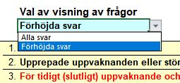 fliken LUCIE Item. Klicka på denna flik, varvid följande bild visas: 2. Observera textrutan i bildens övre del, med texten Välj ett av alternativen.