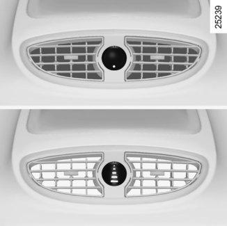 VENTILATIONSMUNSTYCKEN, luftmunstycken (2/2) 1 Om det uppstår dålig lukt i bilen, använd endast de system som är avsedda att