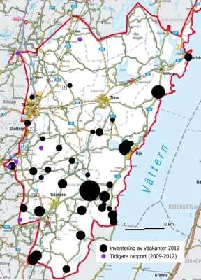 Sexfläckig bastardsvärmare Zygaena filipendulae (NT) Värdväxten för arten är käringtand och andra ärtväxter. Flygtiden är juli-augusti. Mellan 1988 och 2012 finns 224 rapporter i Västergötland.