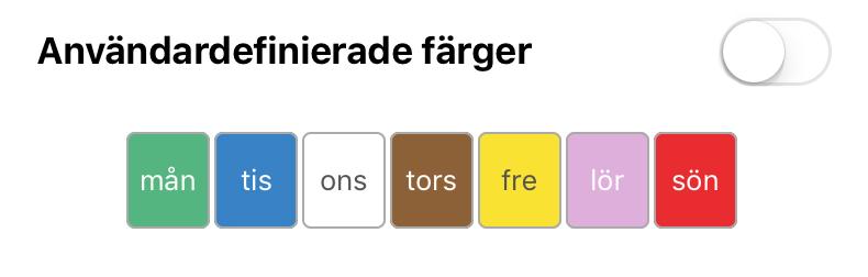 även om en händelse startar. 7.3 Utseende Du kan anpassa MemoAssist-appen på flera sätt.