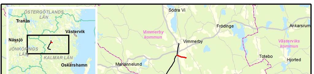 1 Inledning E.ON Elnät Sverige A (E.ON Elnät) avser söka förlängd nätkoncession för linje (tillstånd) för en befintlig 40 kv kraftledning i Vimmerby kommun.