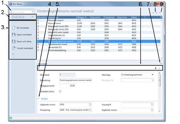 Om Pyramid Standardfunktionalitet Tabeller Pyramid 4 - Handbok Standardfunktionalitet Tabeller I Pyramids tabeller kan data såsom exempelvis momstabell, enheter, landskoder med mera registreras.