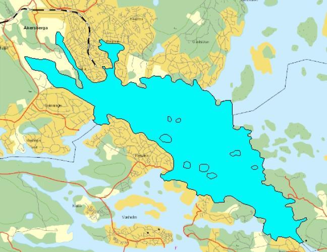12 (25) 5.5 Recipient Planområdet avvattnas mot recipienten Sätterfjärden och vidare ut mot Östersjön.
