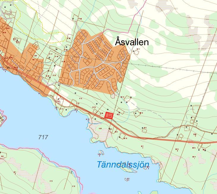 Översiktskarta TIDIGARE STÄLLNINGSTAGANDEN Översiktsplan Fördjupad översiktsplan (FÖP) för Tänndalen, antagen 2010-05-28. Planområdet är utpekat som område med befintlig bebyggelse.