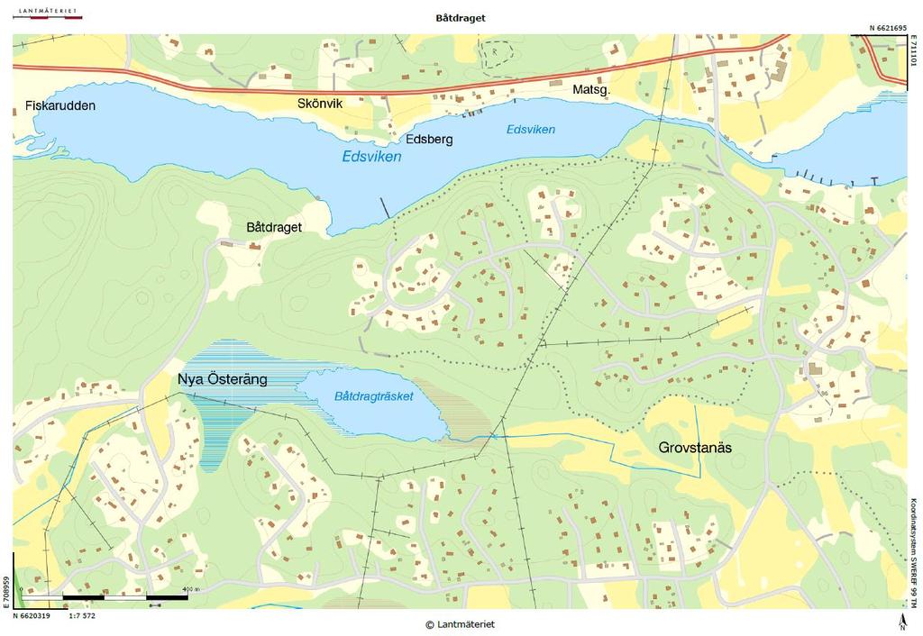 Inledning Medins Havs och Vattenkonsulter AB har fått i uppdrag av Grovstanäs Samfällighetsförening i Norrtälje kommun att utföra en mindre utredning av sjön Båtdraget i syfte att föreslå åtgärder