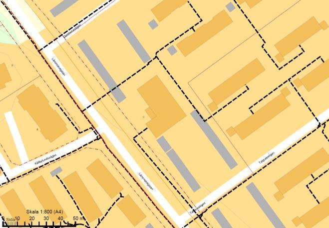 10(14) Fjärrvärmeledning och servitut för ledningsrätter inom planområdet El Genom planområdet går ett kabelstråk som försörjer tre bostadshus (hyreshus) nordost om planområdet med el.