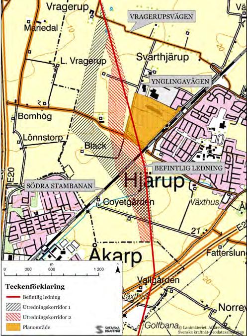 14 SAMRÅDSUNDERLAG LEDNINGSFLYTT - STAFFANSTORP 4. ALTERNATIVUTREDNING Vid planering av sträckning för en ny kraftledning, eller som i detta fall flytt av befintlig ledning, påverkar många faktorer.