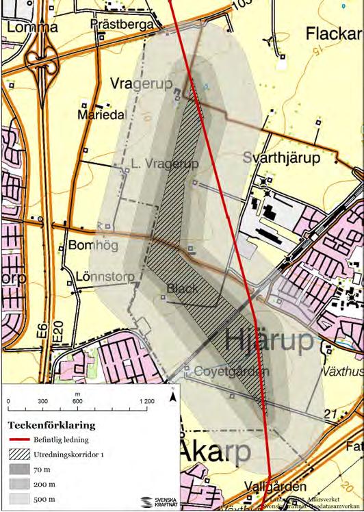 SAMRÅDSUNDERLAG LEDNINGSFLYTT - STAFFANSTORP 23 belägna i Staffanstorp kommun. Två magnetfältsberäkningar är utförda.