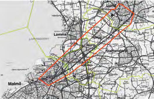 SAMRÅDSUNDERLAG LEDNINGSFLYTT - STAFFANSTORP 29 fyllas. Den preliminära sträckningen påverkar inte kommunens planerade utveckling. 6.9.3 Förutsättningar Utredningskorridorerna berör järnvägen Södra stambanan, befintlig infrastruktur kan ses i figur 19.