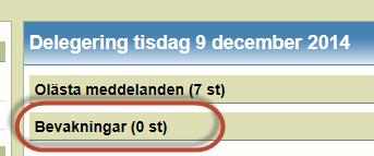 accepterat en delegering i Genomförande webb skickas ett automatiskt meddelande till dig