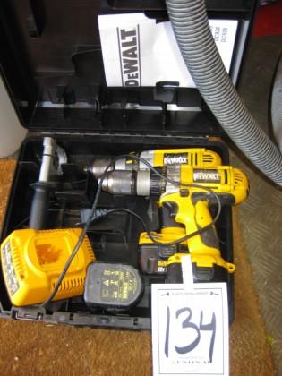 2st DeWalt xrp skruvdragare, med